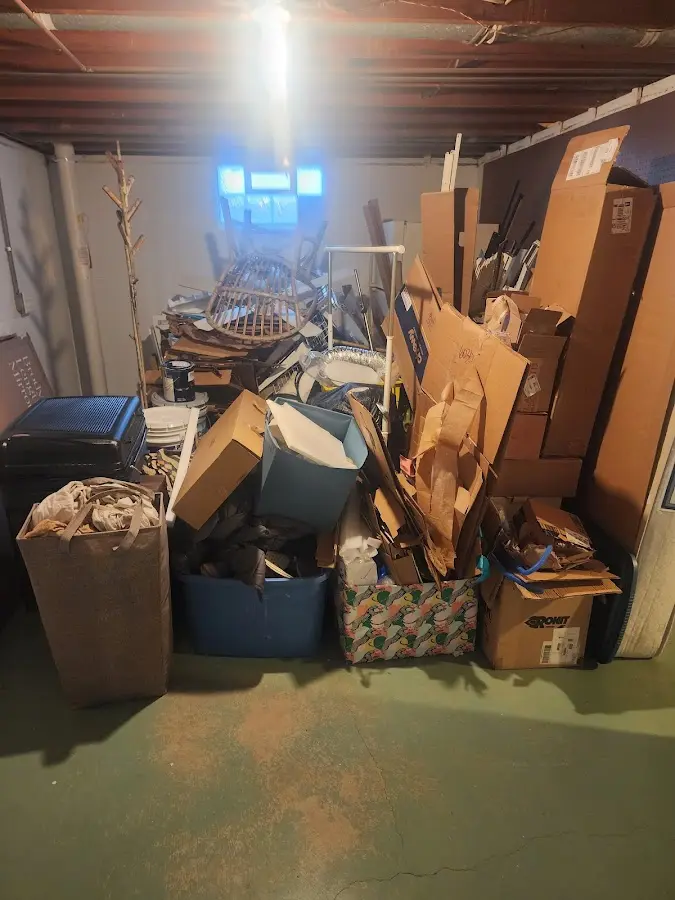 Roll-off dumpster container at job site for Construction Dumpster Rental in Brent